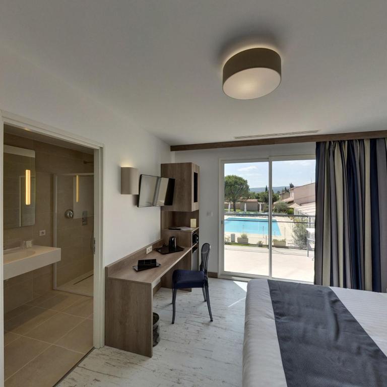 Le Domaine Des Oliviers Hotell Pierrelatte Rum bild